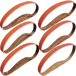 12 Pack 1 x 30 Inch Metal Grinding Ceramic Sanding Belts Kit -2 Pcs Each of 36 - Picture 1 of 6