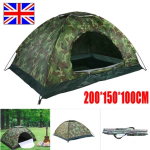 2-3 Man Automatic Instant Double Layer Camping Tent Waterproof Outdoor UK - Picture 1 of 12