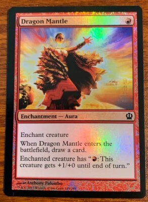 2013 MTG Wizard of the Coast Theros Foil Dragon Mantle #119/249 Used - Image 1 of 2