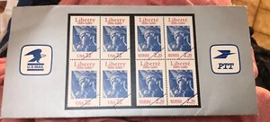 1886-1986 Statue of Liberty Folder US/France Joint Issue 8 Mint Stamps Free Ship - Picture 1 of 4