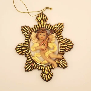 Adorno de Navidad colgante querubín ángel 4,5" de alto - Imagen 1 de 2