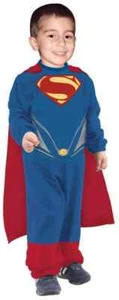 Superman Man of Steel Superhero Fancy Dress Up Halloween Toddler Child Costume - Picture 1 of 4