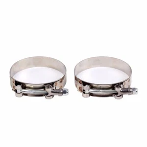 2 x 1.5" (44-51mm) Stainless Steel T Bolt Clamp Turbo Intake Silicone Hose Clamp - Bild 1 von 7