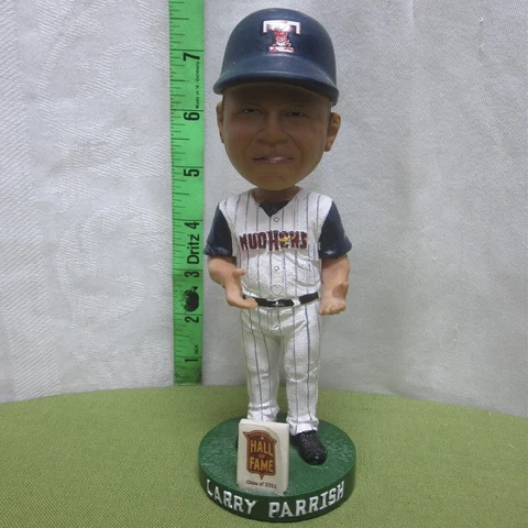 TOLEDO MUDHENS bobblehead Larry Parrish missing trophy Hall of Fame Class 2013 Cover