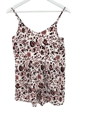 Mameluco pequeño para mujer Loft sin mangas floral talla SP bolsillos entrepierna 2,5" nuevo con etiquetas Foto 1 de 4