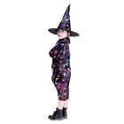 Multicolor Witch Cloak Cape With Hat Star Witch Cloak Cape Robe Girls