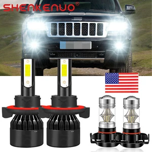 Kit de faros antiniebla LED blancos 4x 6000K para GMC Yukon Denali 2007-2013 - Imagen 1 de 12