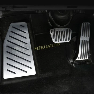 LHD Aluminium Footrest Brake Gas Pedal Pad Cover For Toyota RAV4 Venza Lexus NX - Image 1 of 4