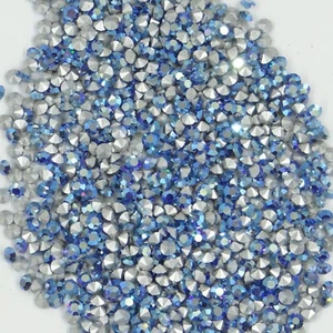 1100 PP29 SAX * 100 Swarovski Strasssteine konischer Boden PP29 (3,65mm) SAPPHIRE AB - Bild 1 von 4
