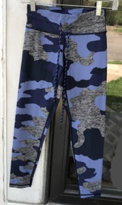 Aerie Gr. XS Chill Play Move dunkelblau grau 7/8 Leggings EUC 05 - Bild 1 von 8