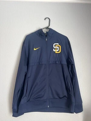 Nike San Diego Padres Jacket Mens XL Navy Blue Full Zip Windbreaker MLB - Image 1 of 2