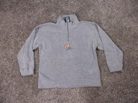 Vintage Chase Tony Stewart Sweatshirt Sweater Men Large Gray NASCAR Racing Cover