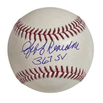 Béisbol ROMLB autografiado por Jeff Reardon con 367 SV Beckett con certificado de autenticidad BAS Foto 1 de 2