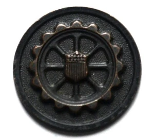 WWI WW1 US Army Service Corps Enlisted Collar Disc Insignia with Nut - Bild 1 von 2