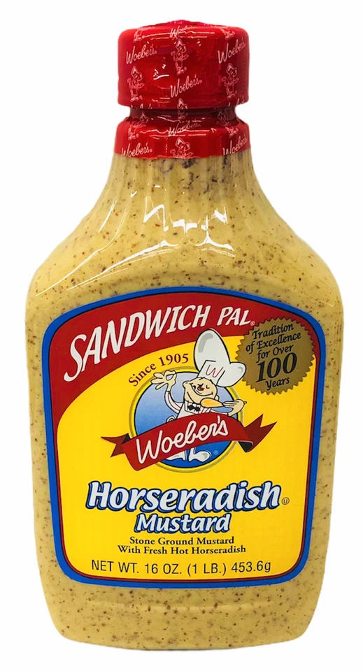 Горчица хрен Woeber's Sandwich Pal 16 унций - Изображение 1 из 1
