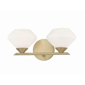 Mitzi by Hudson Valley Lighting Ryan 2-Light Aged Brass Bath Light - Picture 1 of 5