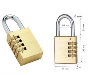 Candado de combinación combinación de números candado candado 50 mm/4 números - Imagen 1 de 1