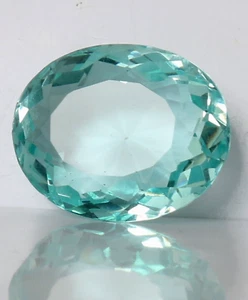 AAA+ Aquamarine 88.70 Ct. Oval Faceted Cut Loose Gemstone Gift 4 Birthday Women - Picture 1 of 6
