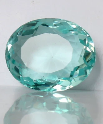 AAA+ Aquamarine 88.70 Ct. Oval Faceted Cut Loose Gemstone Gift 4 Birthday Women - Image 1 of 4