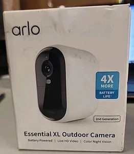 Arlo Essential XL FHD Outdoor Camera 2nd Generation VMC2052-1WMNAS WIRELESS New - Picture 1 of 4