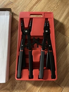 Watris Veiyi 2 PIEZAS Alicates Circlip de Alta Resistencia, Juego de Alicates de Anillo a Presión de 16", Negro - Imagen 1 de 6