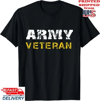 Camiseta Fuente Envejecida Veteranos del Ejército de Estados Unidos, Camiseta Unisex Foto 1 de 4