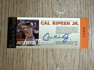 Cal Ripken, Jr. signed Silver Star ticket - Picture 1 of 1