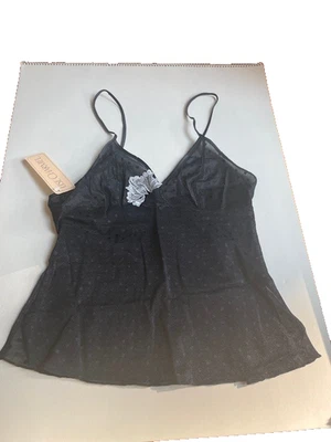 Lise Charmel дизайнерский французский Lingere Chemise - Мата Хари США размер 8 Noir Argent - Изображение 1 из 4