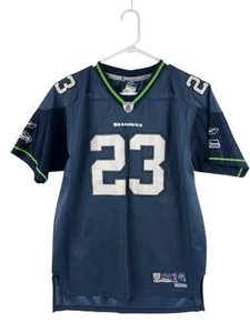 Vintage Youth X Large Marcus Trufant Seattle Seahawks Stitched Jersey Blue #23 - Picture 1 of 10