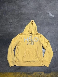 Vintage Hollister CA Thermal Waffle Hoodie Sweatshirt Y2K Surf Embroidered XL - Picture 1 of 14