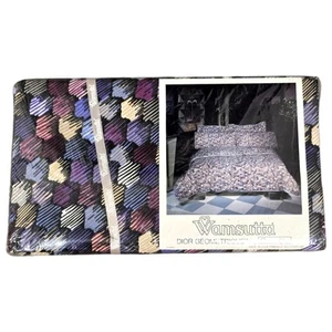 WAMSUTTA DIOR Geometrical Design King Flat Sheet 108in x102in ( 273cmx203 cm) - Picture 1 of 4