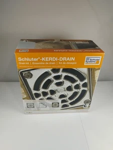 Schluter Kerdi Drain Kit w 4" Stainless Steel Grate tiled showers KD2/ABS/E - Picture 1 of 3
