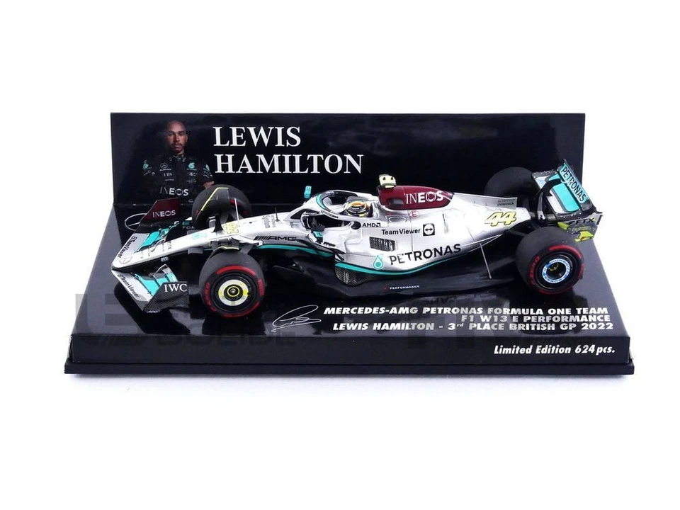 MINICHAMPS 1/43 - MERCEDES-AMG W13 E PERFORMANCE - BRITISH GP 2022 (L. HAMILTON) - Photo 1/1