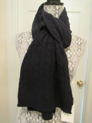 Bufanda Portolano para hombre con cable mezcla de cachemir - azul marino - nueva con etiquetas - $175 Foto 1 de 4