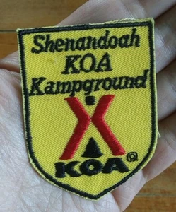 VINTAGE ~ KOA ~ KAMPGROUND SHENANDOAH VA CAMPGROUND EMBROIDERED PATCH - Picture 1 of 6