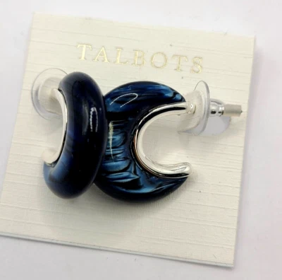 Pendientes Talbots Azul Luna Media Luna Cambio Color Foto 1 de 4