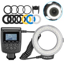 New Macro LED Ring Flash Light RF550D For Nikon Canon Olympus DSLR Camera LJ