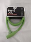 Knog Party Coil 1300mm Coiled Cable Bike Lock Braided Steel Grape GREEN NEW