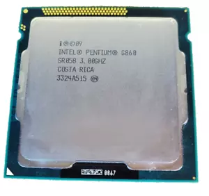 Intel Pentium G860 2-Core 3GHz Socket LGA1155 SR058 Processor CPU - Picture 1 of 2