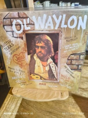 WAYLON JENNINGS "OL' WAYLON" - LP ORIGINAL UK (1977)- REF PL 12317- RCA- - Photo 1/4