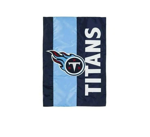 NEW TSA Tennessee Titans Embellish Garden Flag Multicolor 2.5"W x 18"L Cover