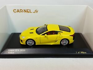 1:64 Kyosho CAR.NEL Lexus LFA LF-A 4.8L V10 Coupe Yellow 2010 LE 999 pcs DIECAST