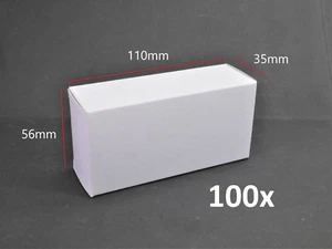 100x Faltschachtel Produktverpackung Karton weiß 56x35x110mm -neu- - Picture 1 of 4