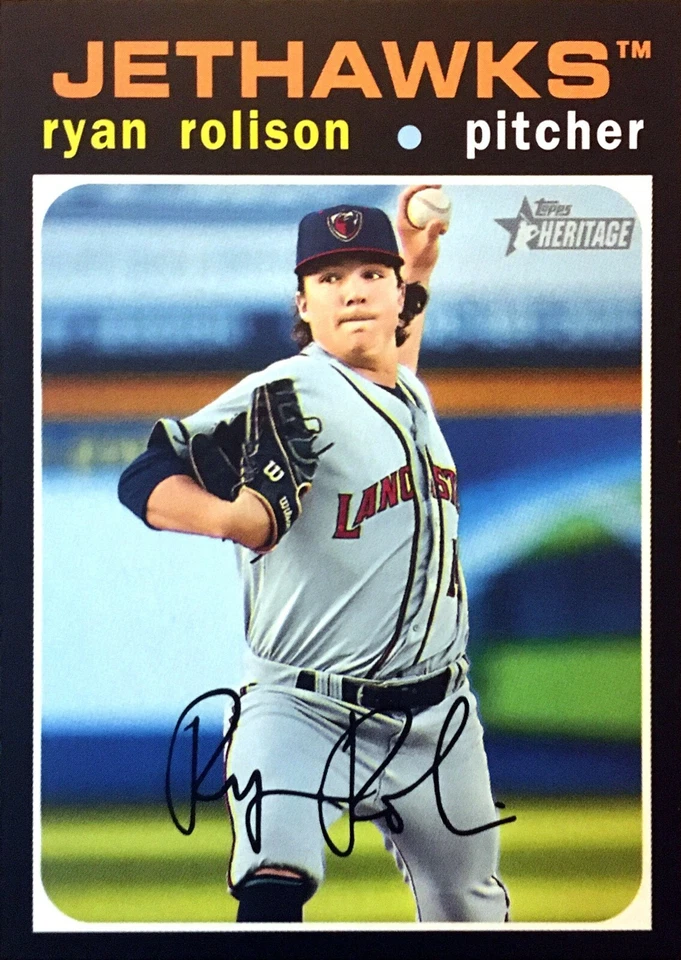 2020 TOPPS HERITAGE MINORS (#63) - RYAN ROLISON - Image 1 of 1