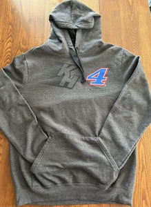 Kevin Harvick Pull-Over Gray Hoodie Sweatshirt Medium - Picture 1 of 9