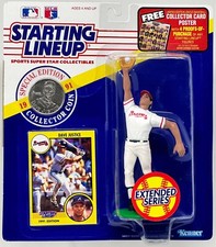 1991 KENNER STARTING LINEUP EXTENDED MLB DAVE JUSTICE ATLANTA BRAVES MOC