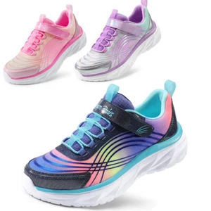 Boys Girls School Fashion Sneakers Kids Indoor Outdoor Athletic Running Shoes - Picture 1 of 12