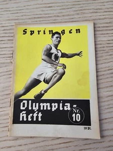 1936 Olympics Olympia PRE WW2 Genuine Germany German Booklet Jumping - Picture 1 of 18
