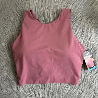 Avia Wirefree Crop Sports Bra Women's Size Medium (D-DD) Pink Moisture Wicking - Image 1 of 4
