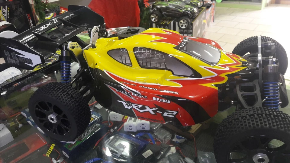 rh802 auto 1/8 off road a scoppio go.21 completa radio 2.4 ghz vrx versione gial - Immagine 1 di 1